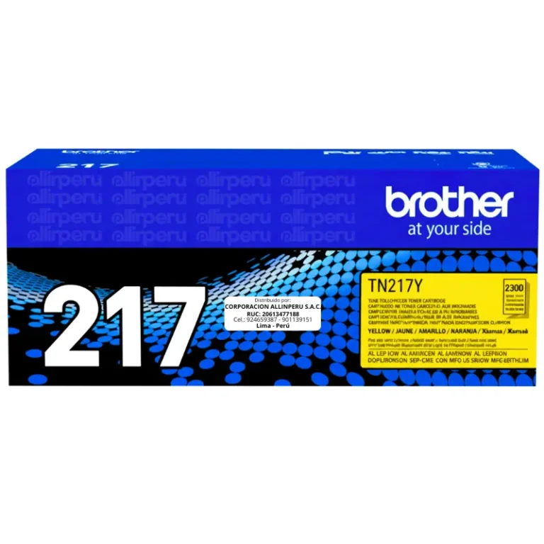Toner Brother TN-217Y Yellow 2.300 Páginas Original