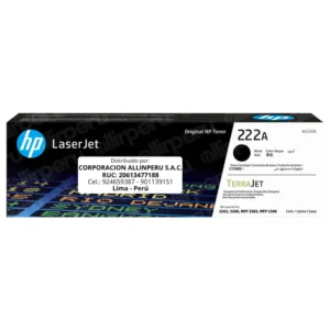 Toner HP 222A Negro W2220A Para LaserJet 3203, 3288, 3303, 3388