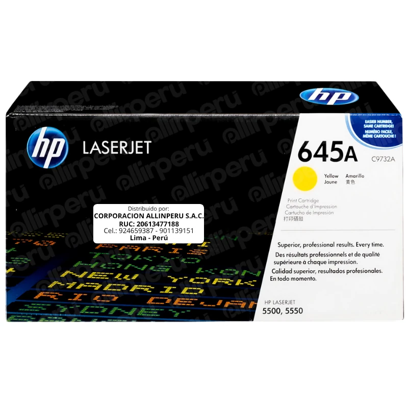 Toner-HP-645A-Amarillo-C9732A-para-LaserJet-5500-5550 Toner HP 645A Amarillo C9732A para LaserJet 5500 5550