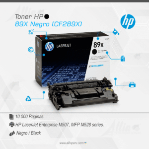 Toner HP 89X Negro CF289X para LaserJet M528 M507 M508 E52645