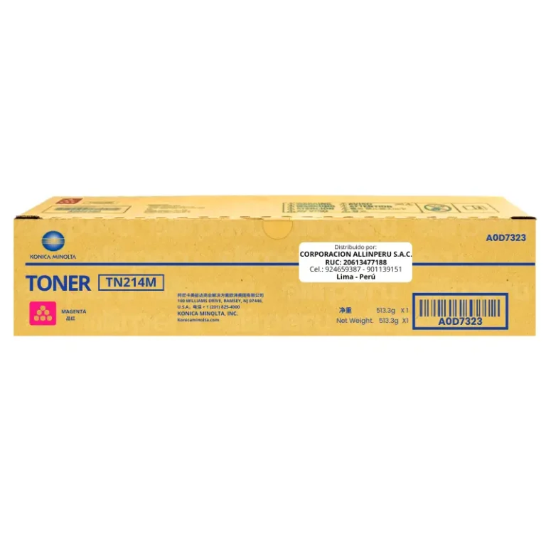 Toner Konica Minolta TN-214M Magenta Bizhub C200 Original A0D7323