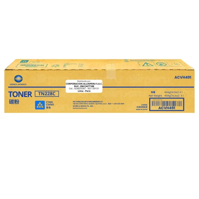 Toner Konica Minolta TN-228C Cyan para Bizhub C-266I