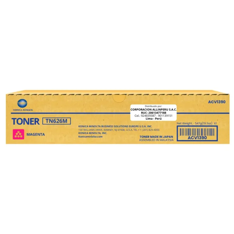 Toner Konica Minolta TN-626M Magenta Bizhub C450i Original ACV1390