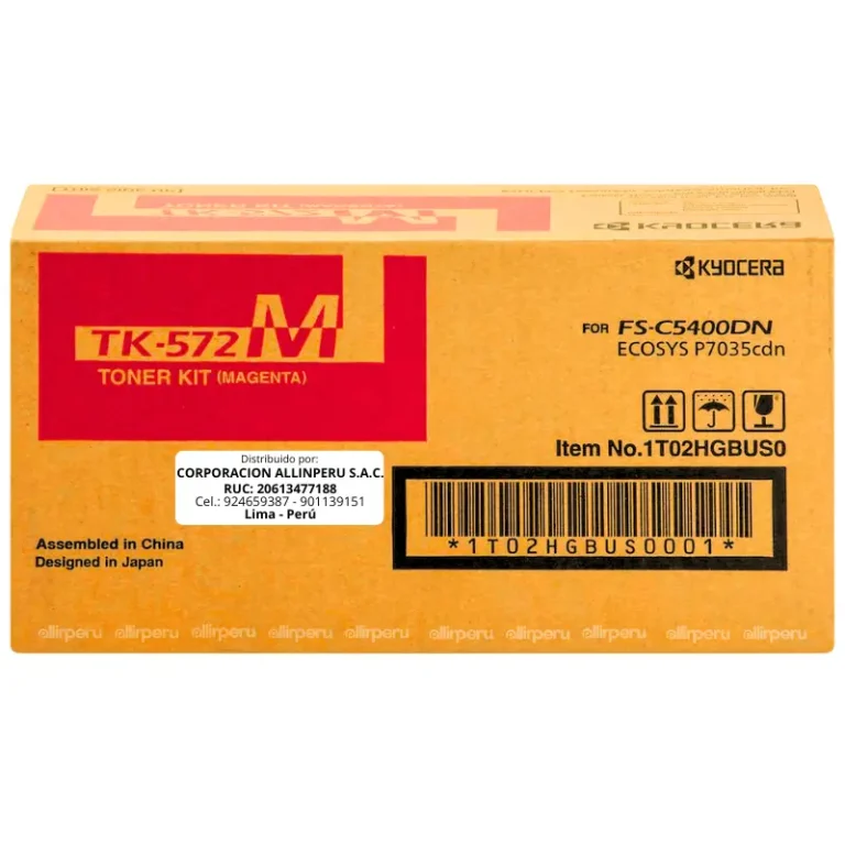 Toner Kyocera TK-572M Magenta para FS-C5400, FS-C5400DN TK572M