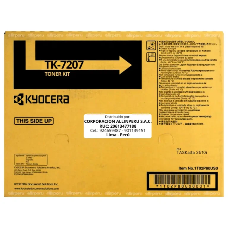 Toner Kyocera TK-7207 Negro para TASKalfa 3510i Original