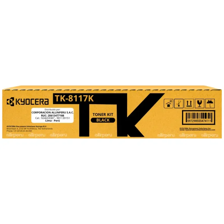 Toner Kyocera TK-8117K Negro 12,000 Páginas TK8117K