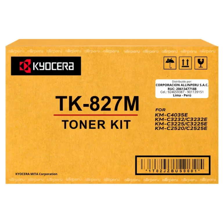 Toner Kyocera TK-827M Magenta para KM-C3232, KM-C3232E