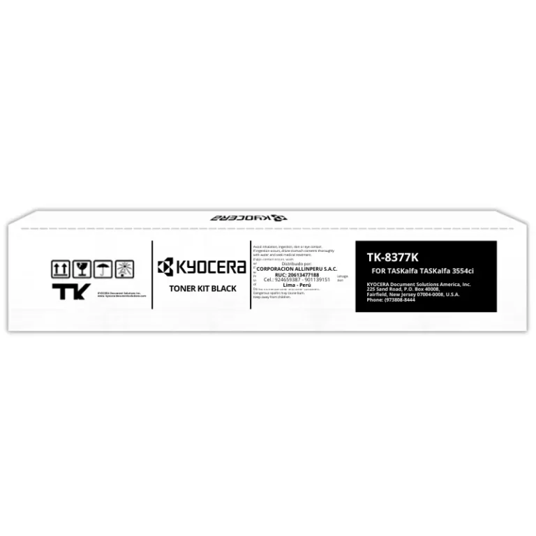 Toner Kyocera TK-8377K Negro para TASKalfa 3554ci, CS‑3554ci TK8377K