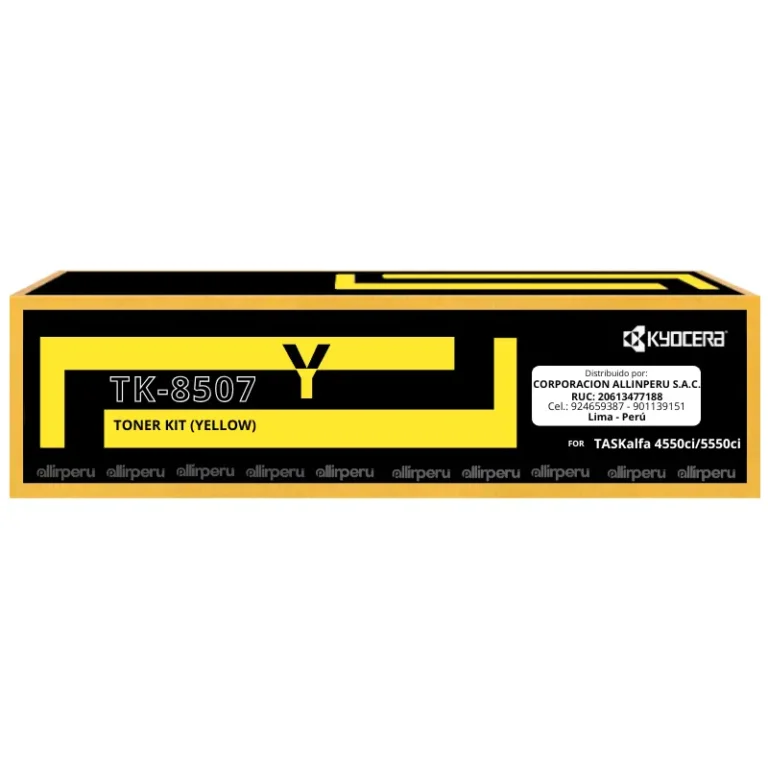 Toner Kyocera TK-8507Y Yellow para TASKalfa 4550ci TK8507Y