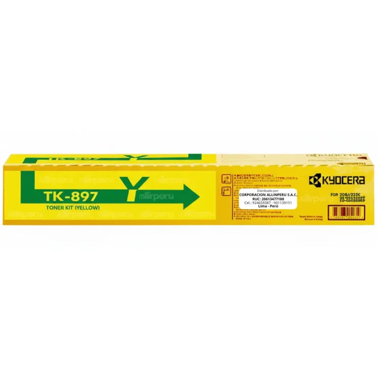 Toner Kyocera TK-897Y Yellow para Ta-205C / Ta-255C Original