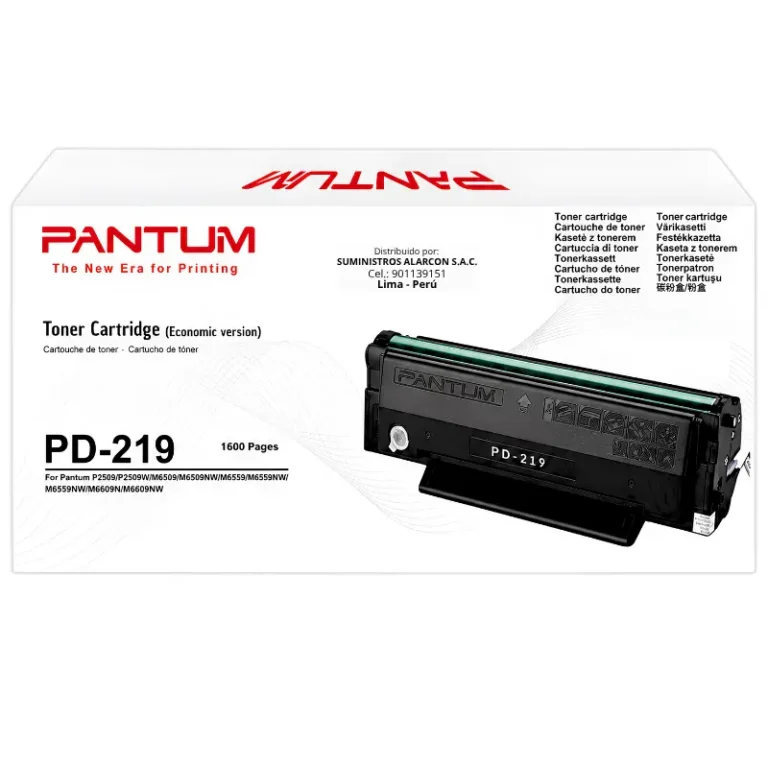 Toner Pantum PD-219 original negro compatible P2509W M6559NW M6509NW M6609NW