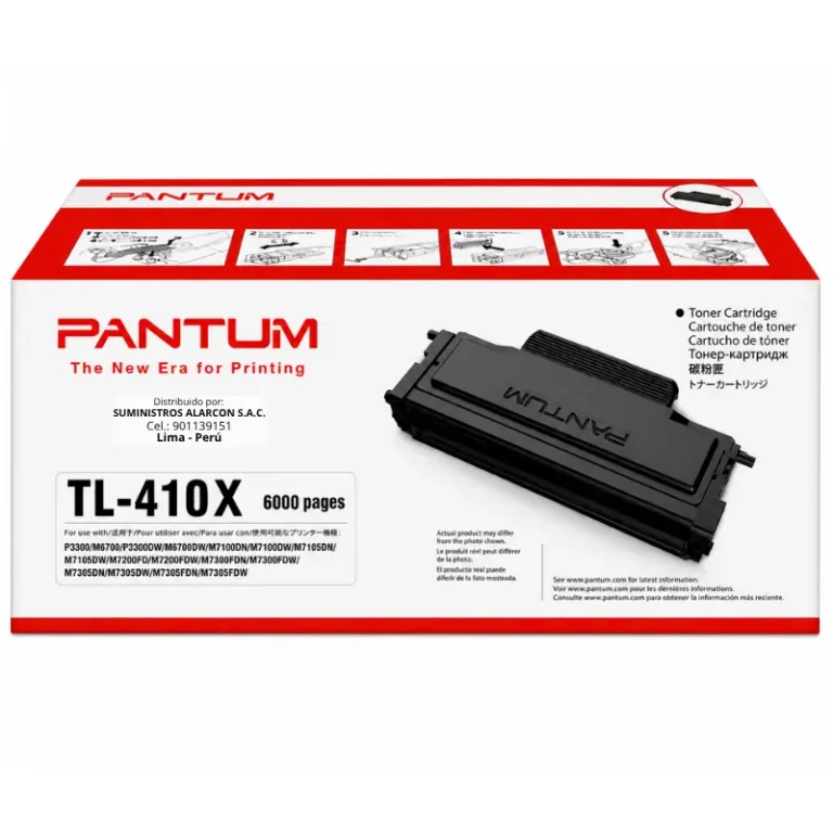 Tóner Pantum TL-410X original negro para impresora láser