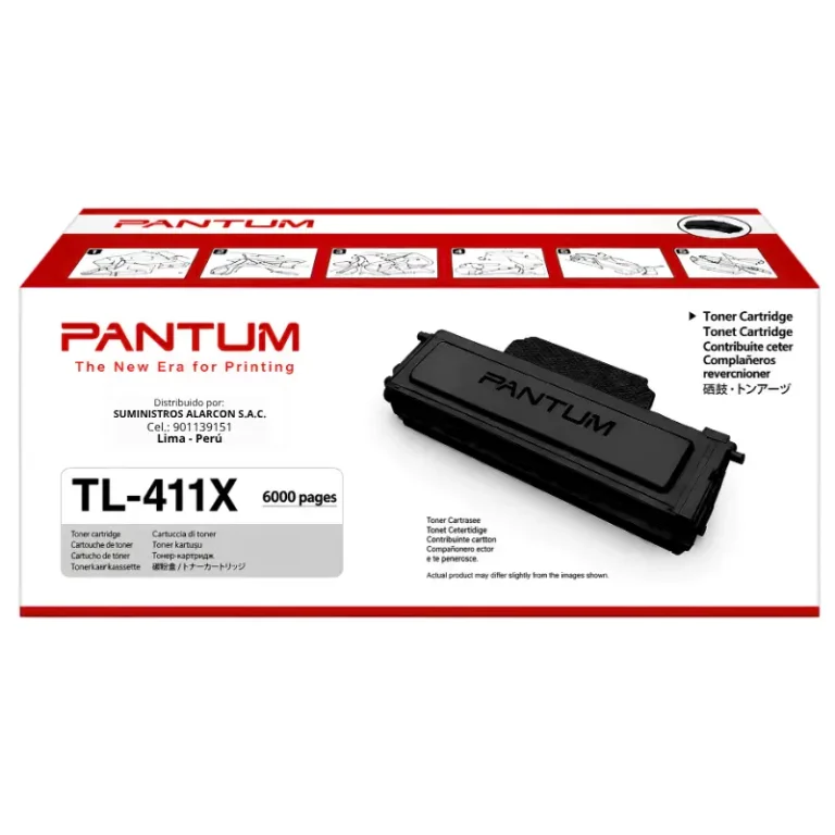 Toner Pantum TL-411X negro original alta capacidad 6000 páginas