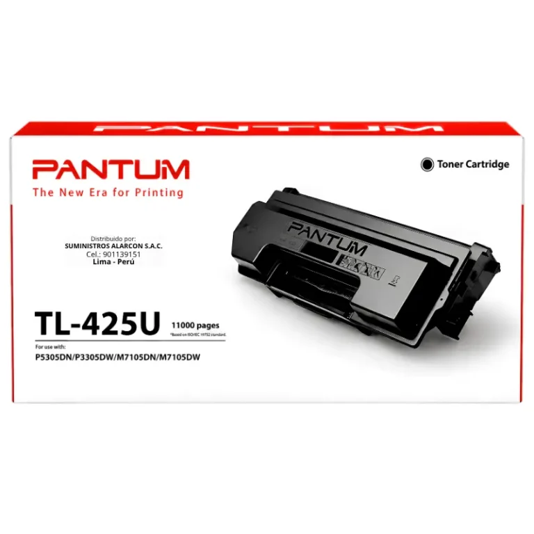 Toner Pantum TL-425U negro original para impresoras P3305DW y M7105DW