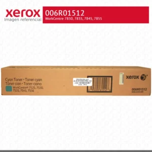 Toner Xerox 006R01512 Cian 15K WorkCentre 7830, 7835, 7845, 7855 Capacidad Estándar