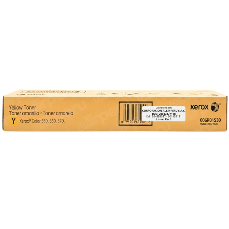 Foto de tóner Xerox 006R01530 amarillo original sellado vista frontal