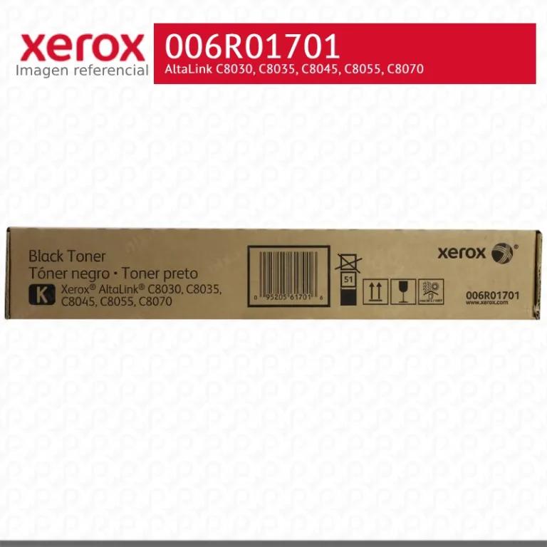 Tóner Xerox 006R01701 negro caja sellada etiqueta de seguridad original