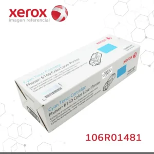 Toner Xerox 106R01481 Cian 2K Phaser 6140 Capacidad estandar