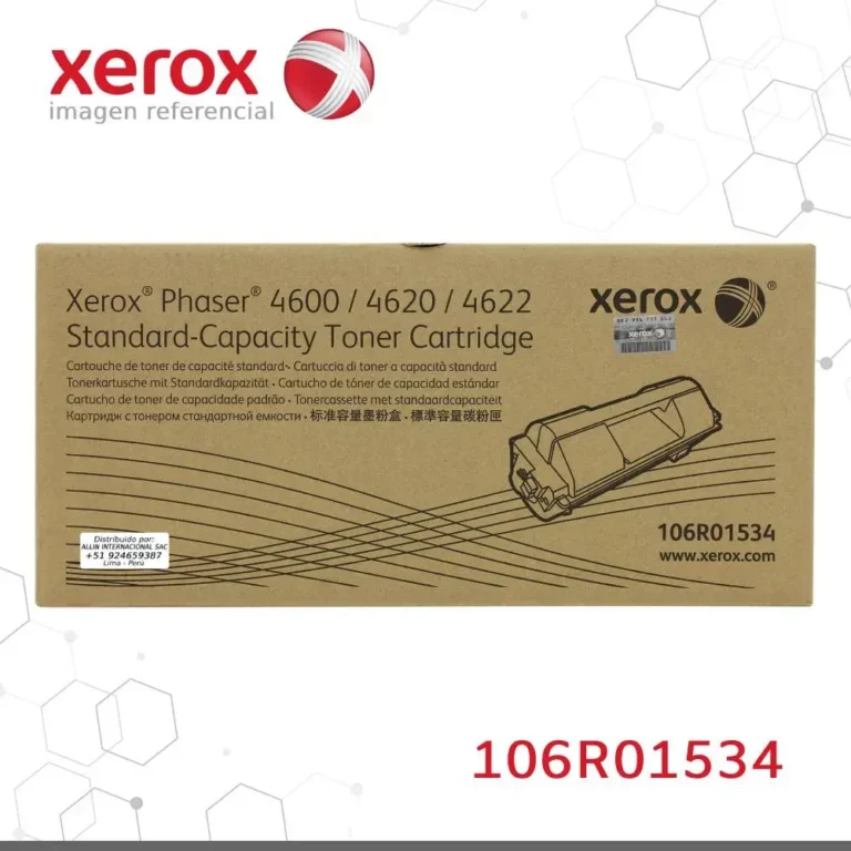 Toner Xerox 106R01534 Negro 13K Phaser 4600, 4620 Alta capacidad