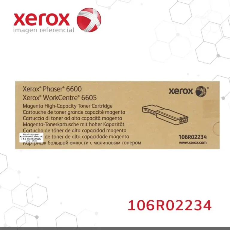 Tóner Xerox 106R02234 Magenta rendimiento 6000 páginas etiqueta