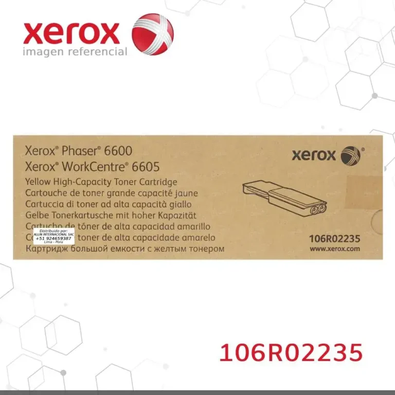 Tóner Xerox 106R02235 Yellow caja empaque original cerrado
