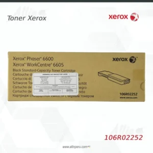 Tóner Xerox 106R02252 lateral con etiqueta de rendimiento 3000 páginas