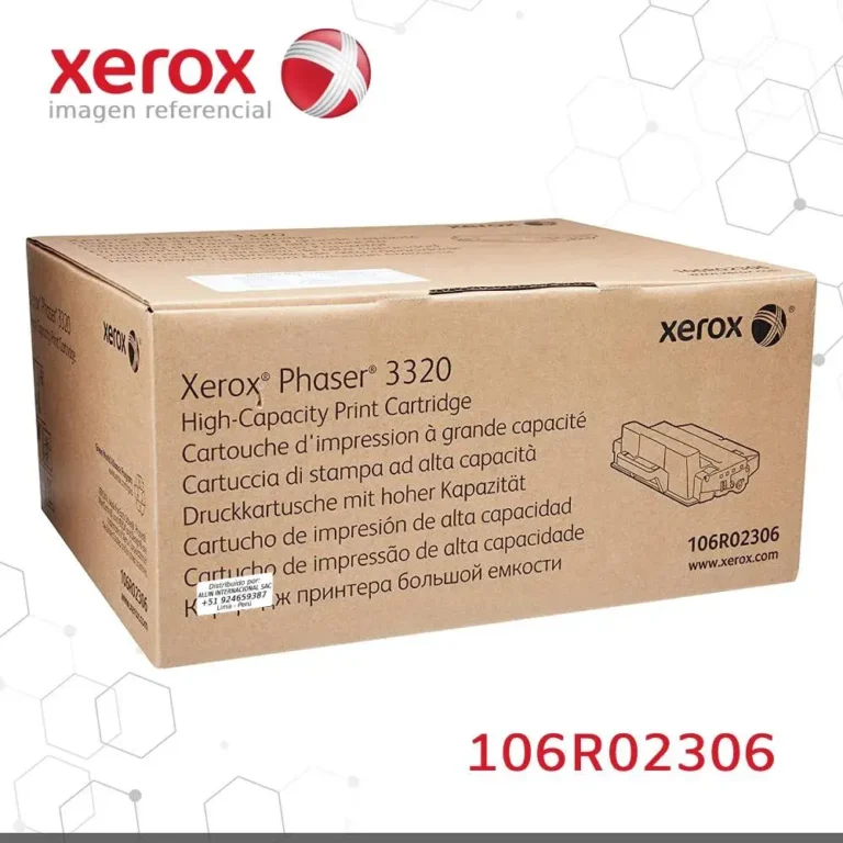 Caja sellada tóner Xerox 106R02306 empaque original negro Phaser 3320