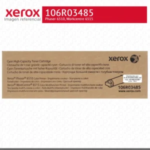Toner Xerox 106R03485 Cian 2.4K Phaser 6510, Workcentre 6515 Alta capacidad
