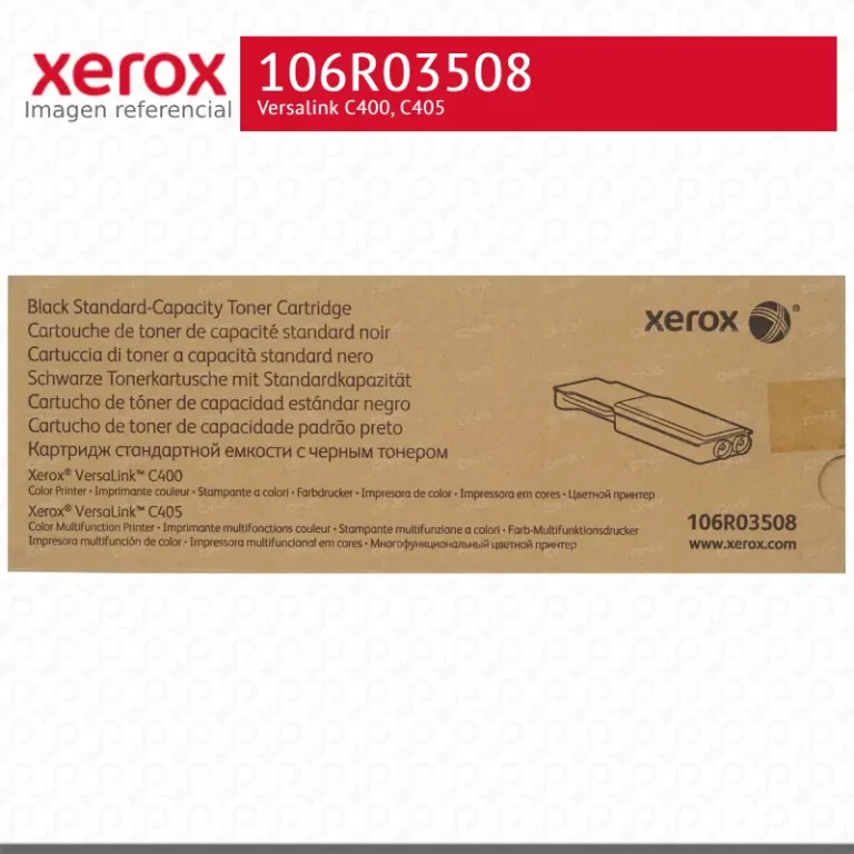 Toner Xerox 106R03508 Negro 2.5K Versalink C400, C405 Capacidad Estándar