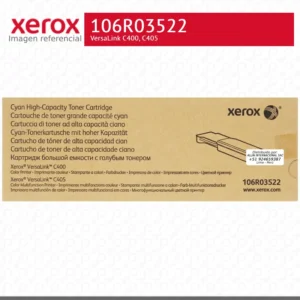 Toner Xerox 106R03522 Cian 4.8K VersaLink C400, C405 Alta capacidad