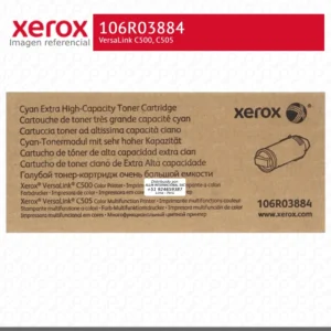 Toner Xerox 106R03884 Cian 9K VersaLink C500, C505 Extra Alta Capacidad