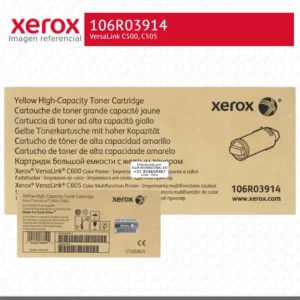Toner Xerox 106R03914 Amarillo 10.1K VersaLink C600, C605 Alta Capacidad
