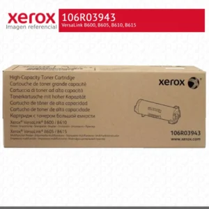 Toner Xerox 106R03943 Negro 25K VersaLink B600, B605, B610, B615 Alta capacidad
