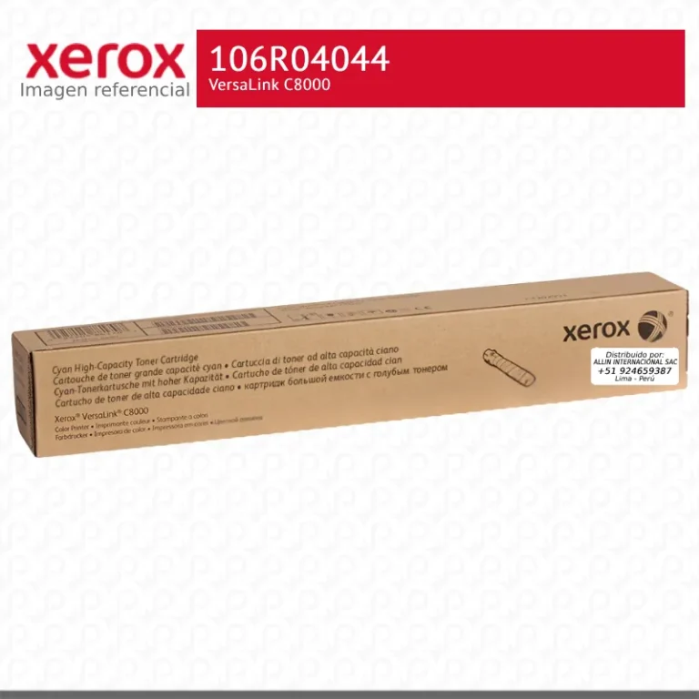 Toner Xerox 106R04054 Cian 16K VersaLink C8000 Alta Capacidad