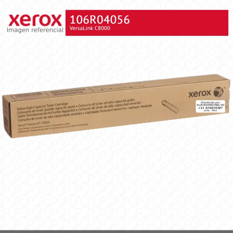 Toner Xerox 106R04056 Amarillo 16K VersaLink C8000 Alta Capacidad