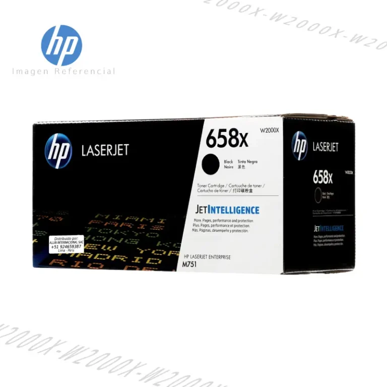 Toner HP 658X Negro W2000X para LaserJet M571 Alto Rendimiento