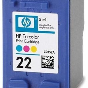 Tinta HP® 22 Tricolor C9352AL, 170 Páginas