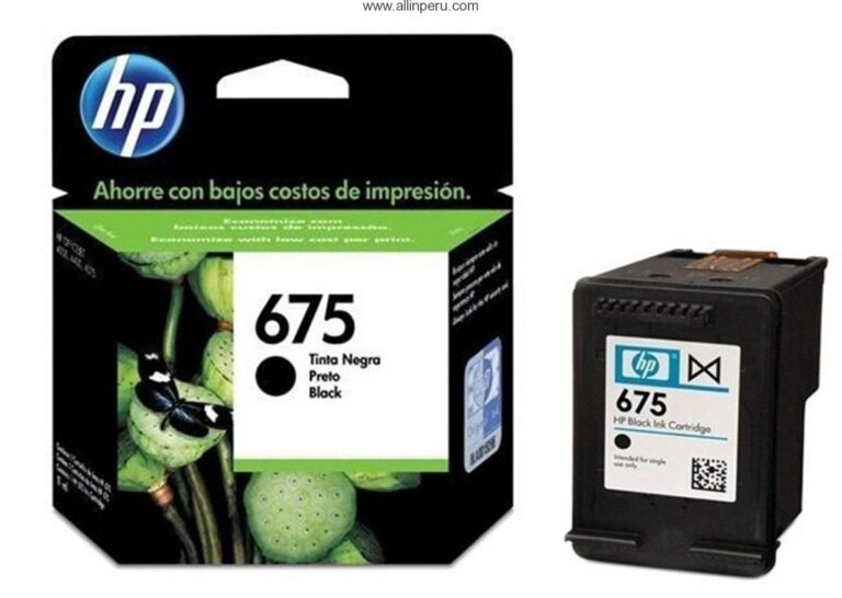 Tinta HP® 675 Negro CN690AL, 600 Páginas