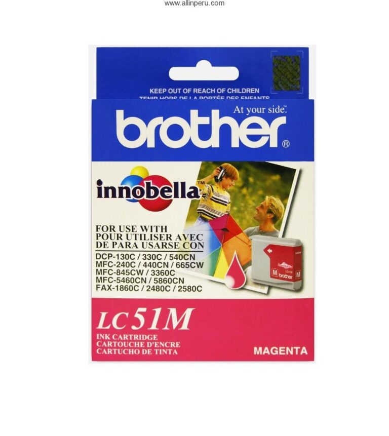 Tinta Brother LC-51M Magenta, 400 Paginas