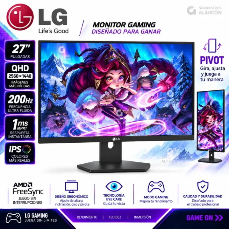 monitor LG UltraGear 27G610A-B conectividad HDMI DisplayPort