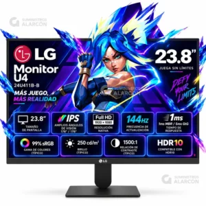 LG 24U411B-B 23.8 pulgadas 144Hz HDR10