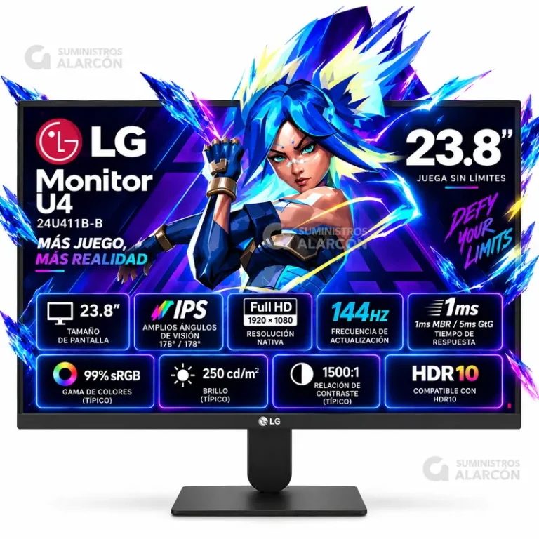LG 24U411B-B 23.8 pulgadas 144Hz HDR10