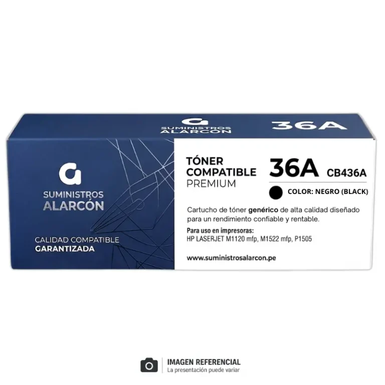 Toner HP 36A compatible CB436A negro
