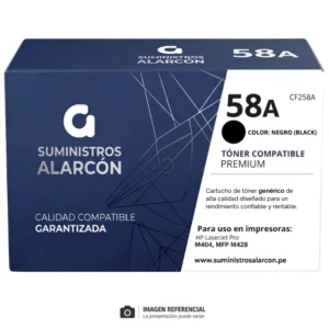 Toner HP 58A compatible CF258A negro
