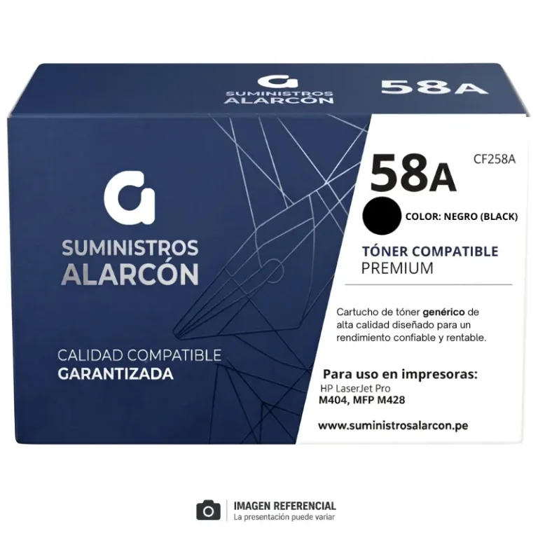 Toner HP 58A compatible CF258A negro