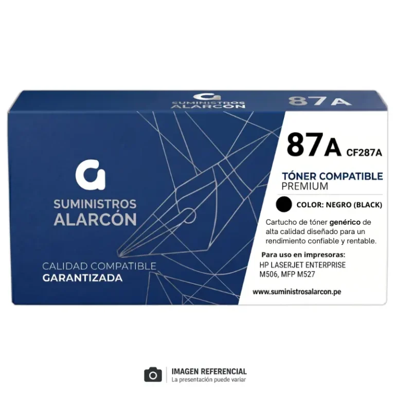 Toner HP 87A compatible CF287A negro
